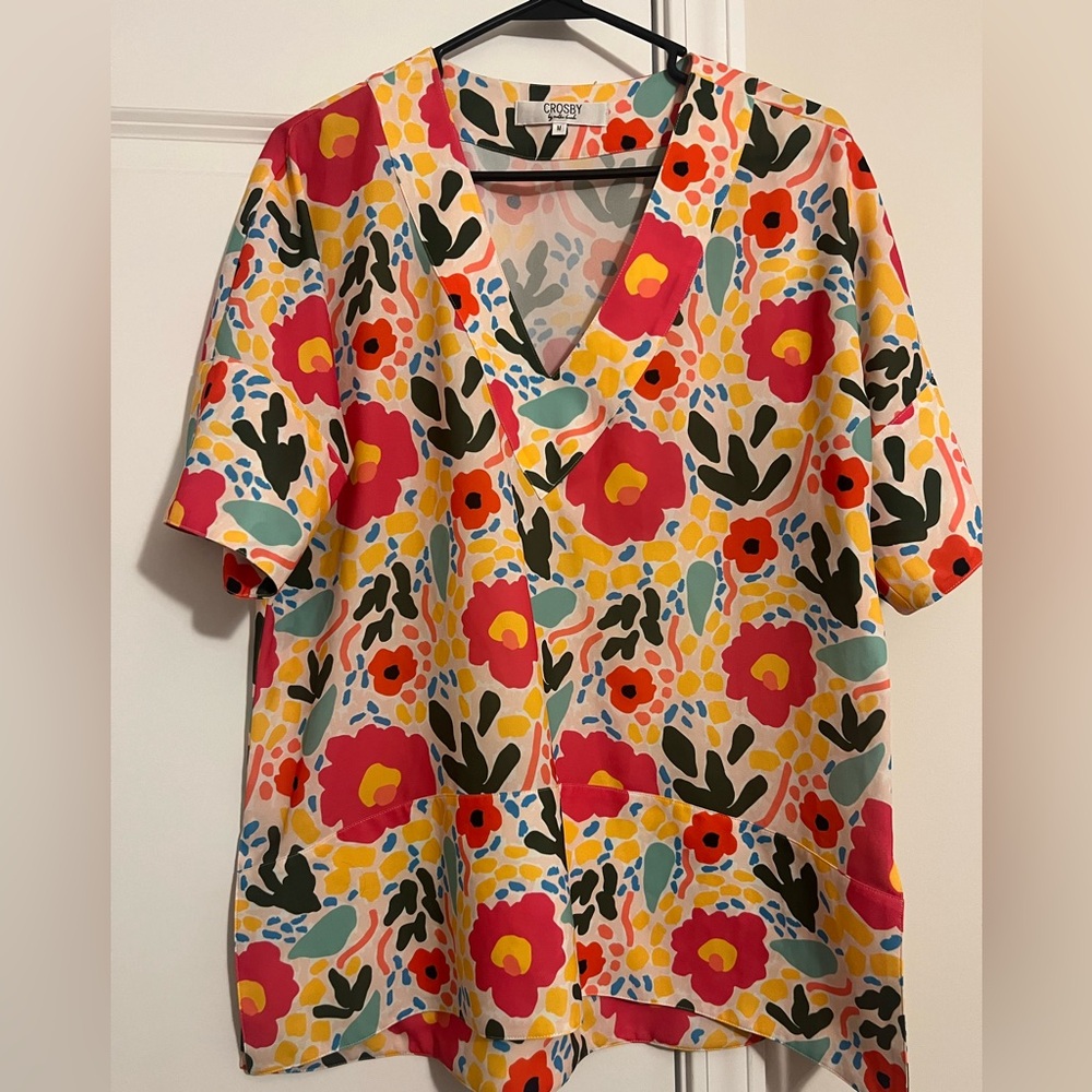 Crosby Floral V-Neck Blouse